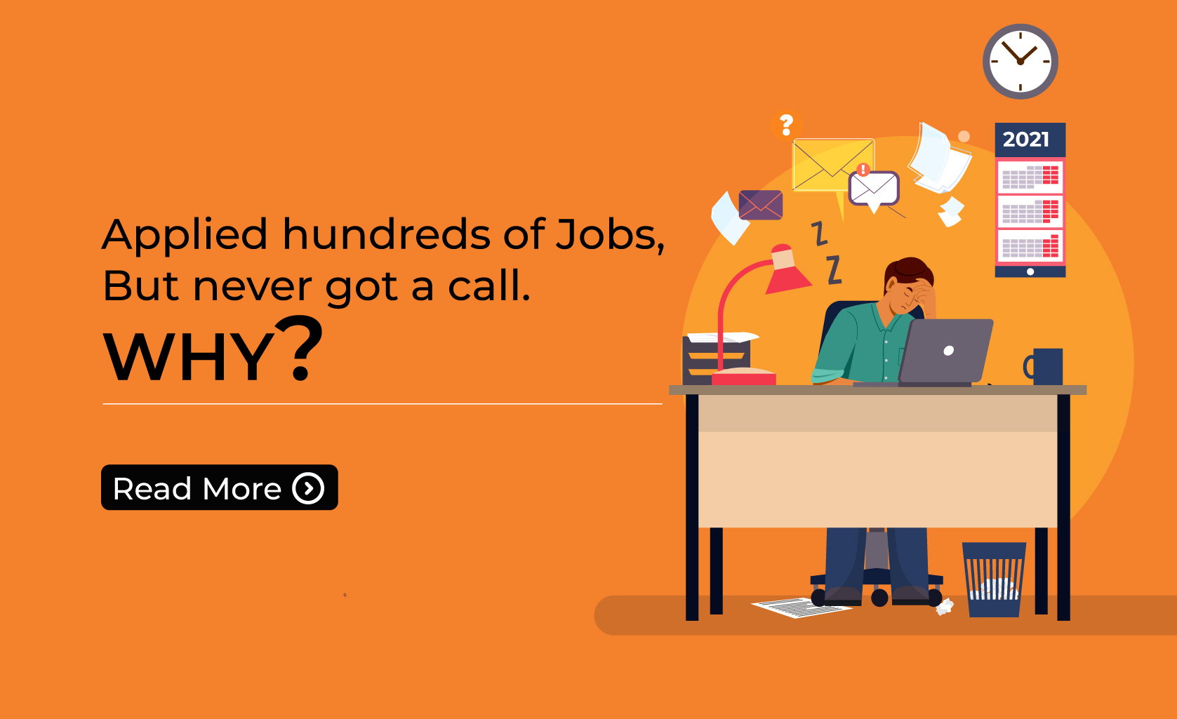 Applied hundreds of Jobs, but never got a call. WHY?